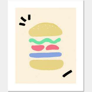 Kawaii shapes ft. Burger Posters and Art